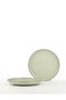 Hermia Juego de Platos de Servicio de Porcelana Verde (6 Piezas) 24 cm